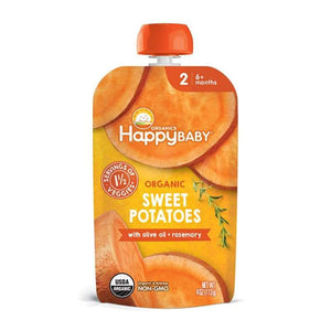 Happy Baby - Organic Sweet Potatoes with Olive Oil, 4oz