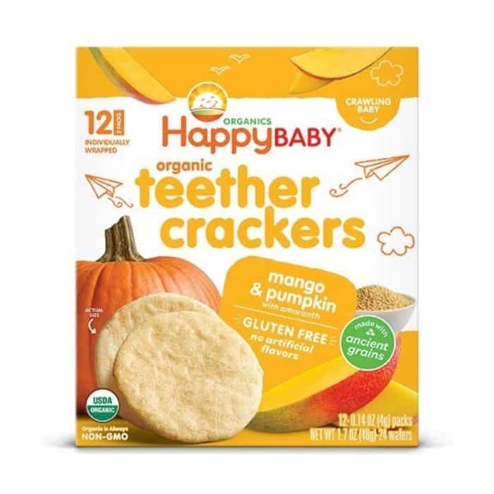 Happy Baby- Cracker Teethr Mngo Pmpkn-front