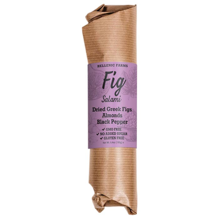 Hellenic Farms - Fig Salami Almonds & Pepper, 6.4oz