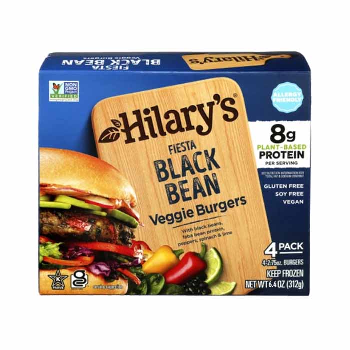 Hilary's - Veggie Burgers - Black Bean, 6.4oz