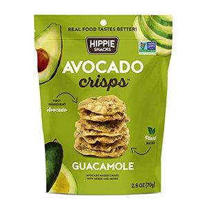 Hippie Snacks - Avocado Crisps Guacamole, 2.5 oz
 | Pack of 8