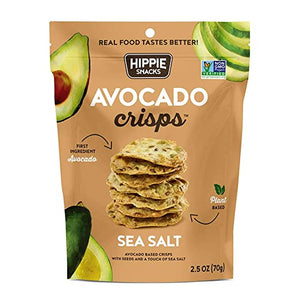 Hippie Snacks Avocado Crisps Sea Salt -- 2.5 oz
 | Pack of 8