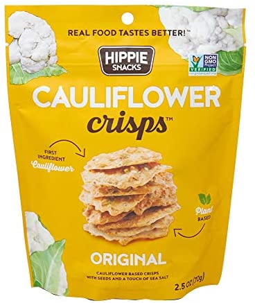 Hippie Snacks Cauliflower Crisps Original -- 2.5 oz
 | Pack of 8 - PlantX US