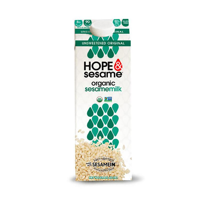 Hope and Sesame Unsweetened Original Sesame Milk, 33.8 oz