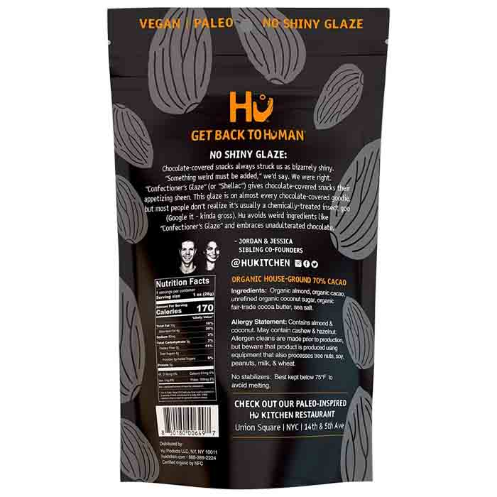 Hu - Chocolate Hunks Almond & Sea Salt, 4oz - back
