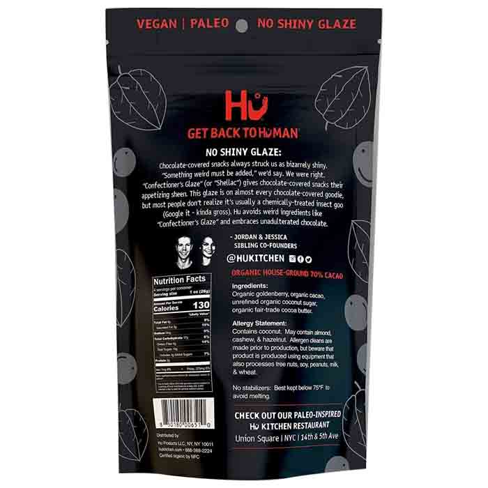Hu- Chocolate Hunks Sour Goldenberry, 4oz - back