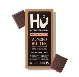 Hu, Almond Butter + Puffed Quinoa Dark Chocolate, 2.1 oz
 | Pack of 12