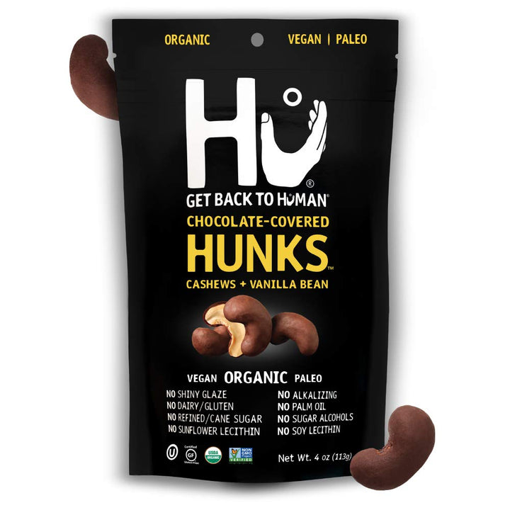 Hu, Chocolate-Covered Hunks, Cashews + Vanilla Bean, 4 Oz
 | Pack of 6 - PlantX US