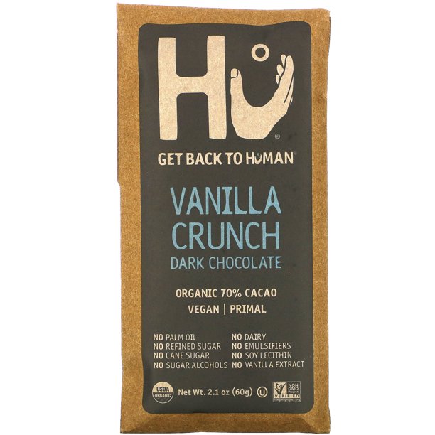 Hu, Vanilla Crunch Dark Chocolate, 2.1 oz
 | Pack of 12 - PlantX US