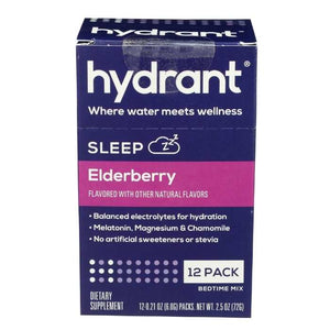 Hydrant - Sleep Elderberry Hydration Mix, 12 Sachets