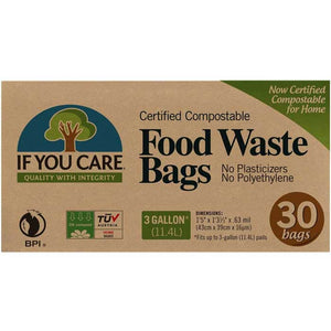 If You Care - Compostable Food Waste Bags, 3 Gallon, 30-Pack