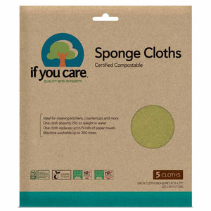 If You Care - Sponge Cloths, 5 Pack
