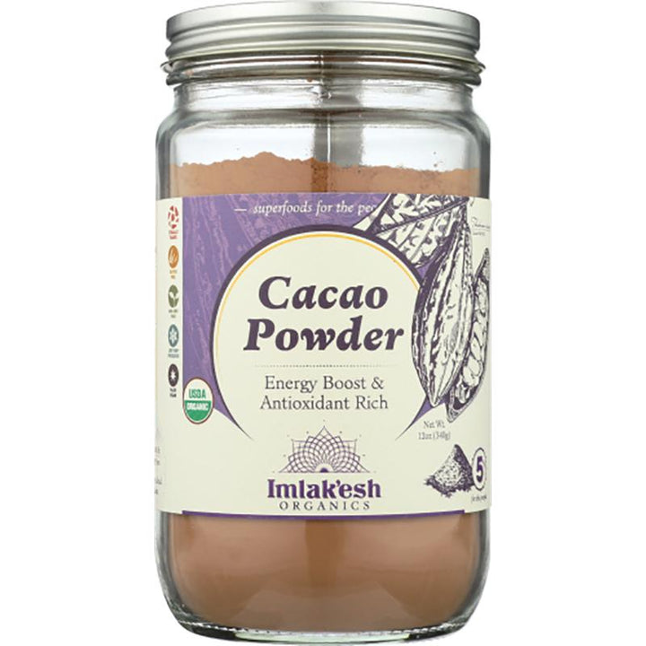 Imlakesh Organics Cacao Powder, 12 oz