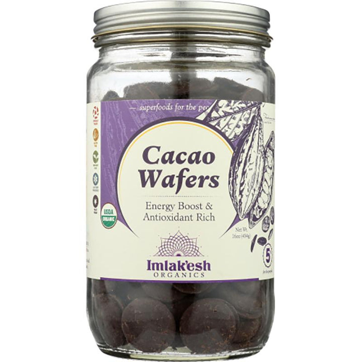 Imlakesh Organics Cacao Wafers, 16 oz