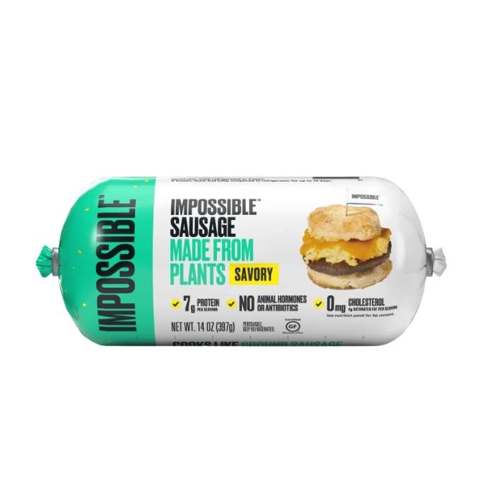 Impossible - Sausage Ground Made From Plants, 14oz - Savory - Front