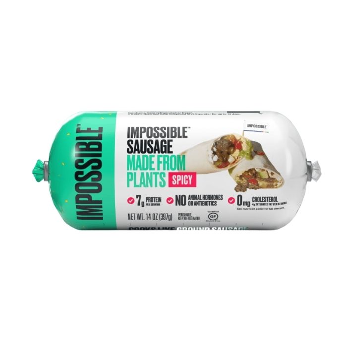 Impossible - Sausage Ground Made From Plants, 14oz - Spicy - Front