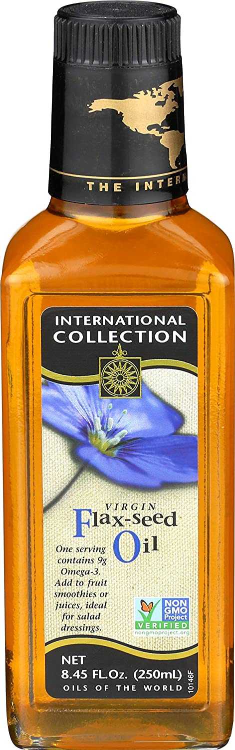 International Collection Flaxseed Oil Virgin, 8.45 Fl Oz
 | Pack of 6 - PlantX US