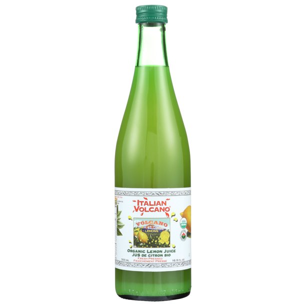 Italian Volcano Lemon Juice, 500ml
 | Pack of 12 - PlantX US