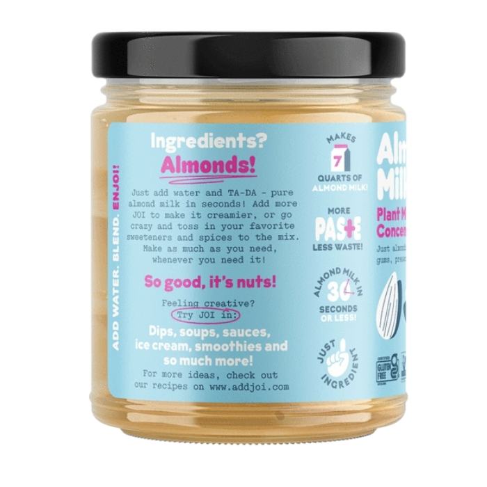 Joi - Organic Almond Base (Nut Milk Concentrate), 15oz- Back