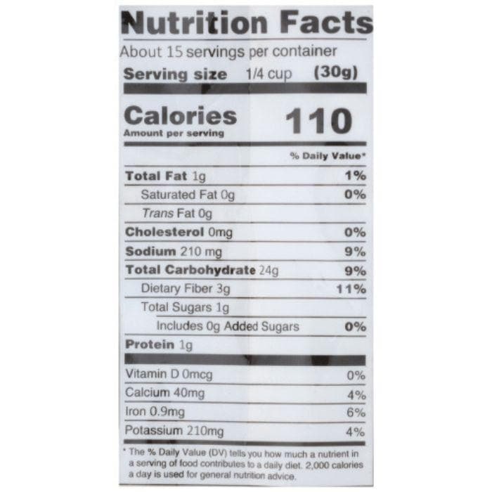 Just About Foods - Gluten & Grain Free All Purpose Flour, 16 oz - nutrition facts