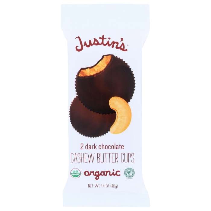 Justin's - Dark Chocolate Nut Butter Cups - Cashew Butter Cups