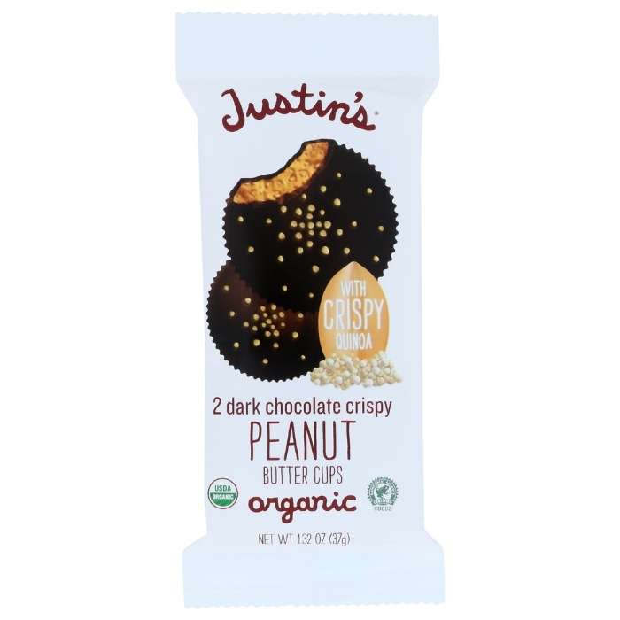 Justin's - Dark Chocolate Nut Butter Cups - Crispy Peanut Butter
