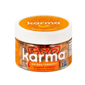 Karma Nuts - Golden Turmeric Wrapped Cashews, 8oz