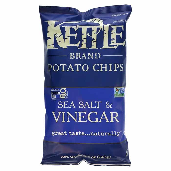 Kettle Brand - Potato Chips - Sea Salt & Vinegar, 5oz