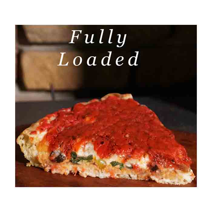 Kitchen 17 - Frozen Vegan Deep Dish Fully Loaded Pizza, 2lbs