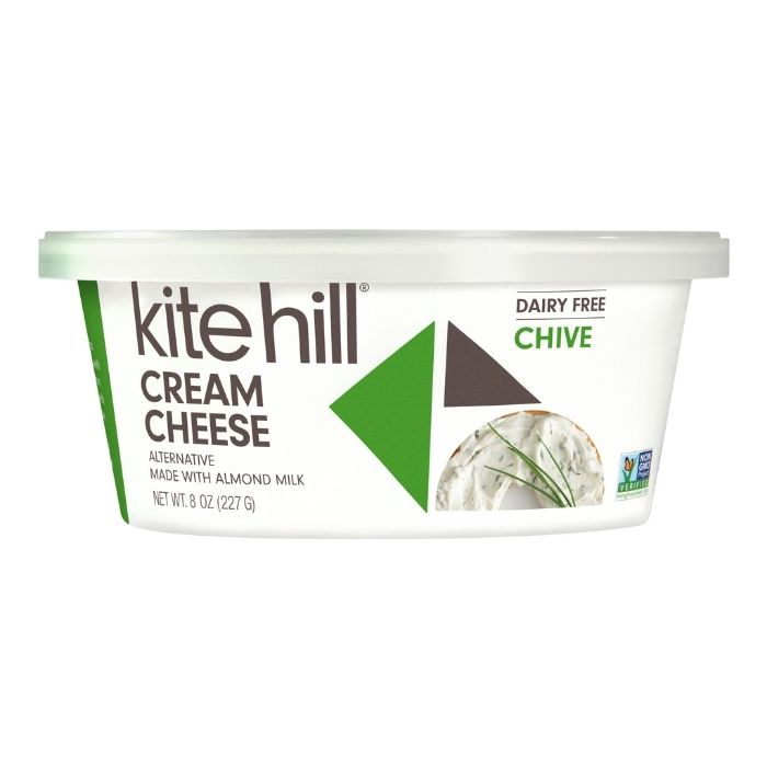 Kite Hill - Cream Cheese Alternative Chive, 8oz - front