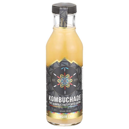 Kombuchade - Kombucha Sports Drink - Ginger Chai, 12 fl oz