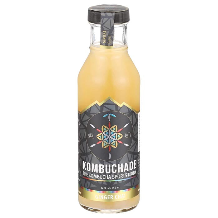 Kombuchade - Kombucha Sports Drink - Ginger Chai, 12 fl oz