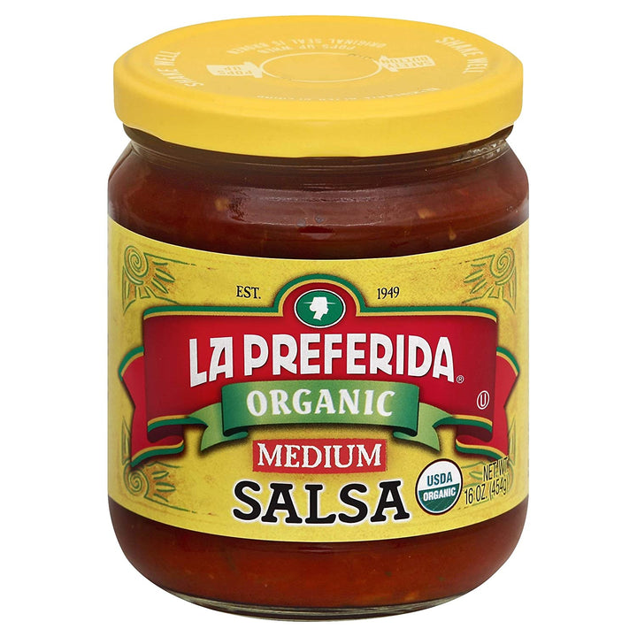 La Preferida Organic Salsa, Medium, 16.0 Oz
 | Pack of 12 - PlantX US