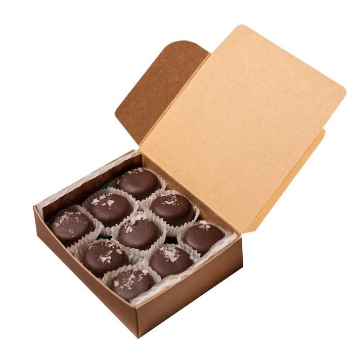 Lagusta's Luscious - Butterscotch Caramels, Box of 9 - front