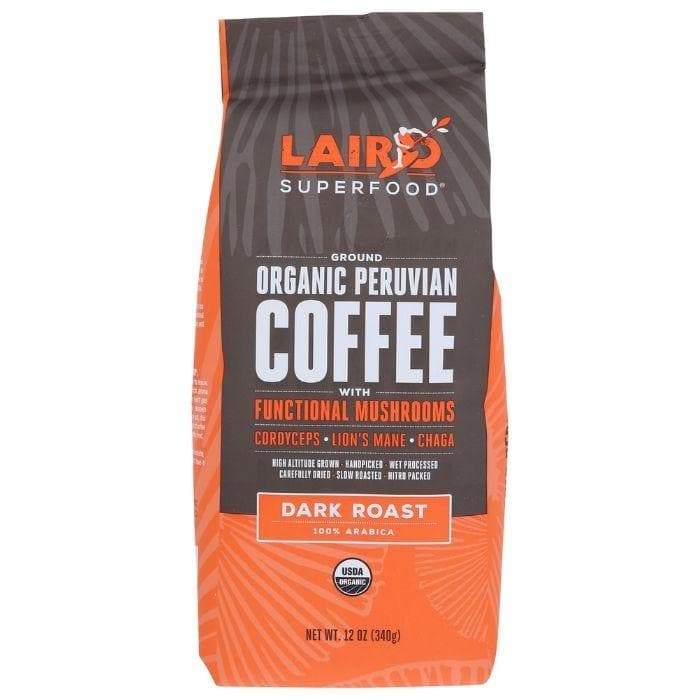 Laird Superfood -Dark Roast Ground Mushroom Coffee  - front