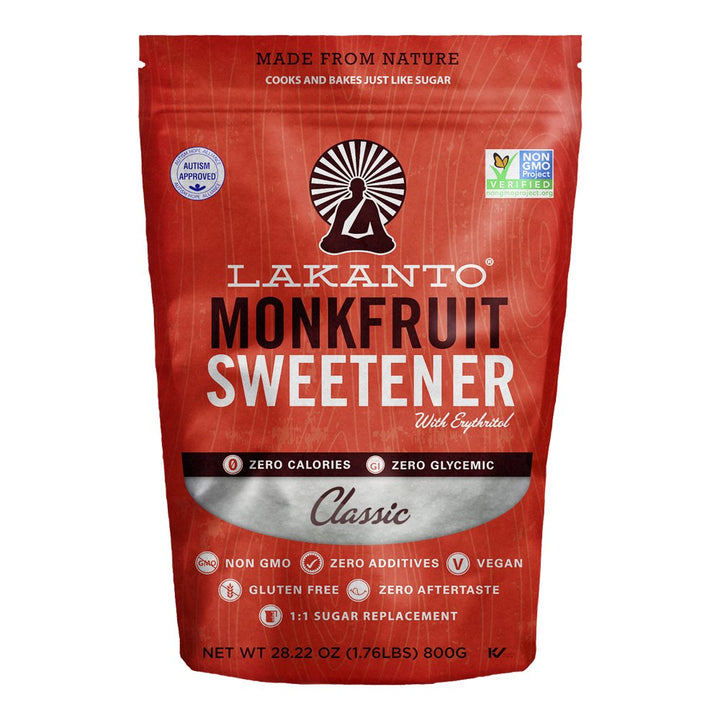 Lakanto - Monkfruit Sweetener Classic, 28.22oz
 | Pack of 8 - PlantX US