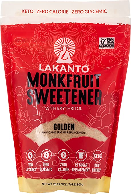 Lakanto - Monkfruit Sweetener Golden, 28.22oz
 | Pack of 8 - PlantX US