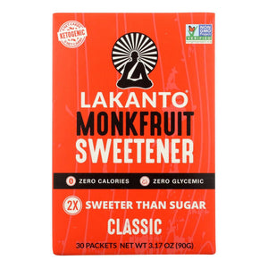 Lakanto - Monkfruit Sweetener Sticks, 3.17oz
 | Pack of 8