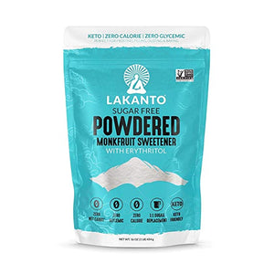 Lakanto, Powdered Monkfruit Sweetener with Erythritol, Sugar Free, 1 LBS
 | Pack of 8