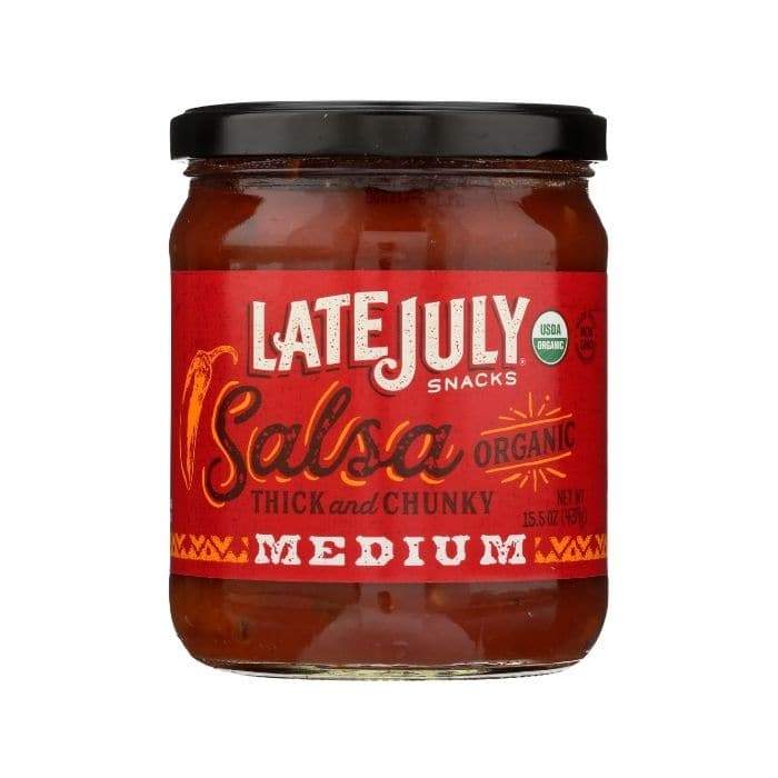 Late July Snacks - Organic Salsa medium - front