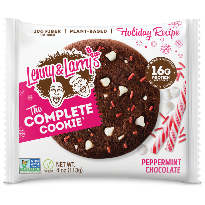 Lenny and Larry's the Complete Cookie, Peppermint chocolate olate, 4oz | Pack of 12 - PlantX US
