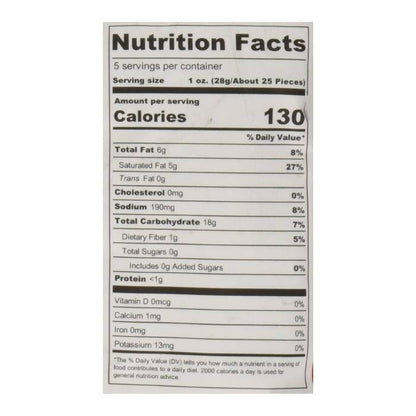 Lesser Evil - Himalayan sea salt Paleo Puffs - Nutrition Facts