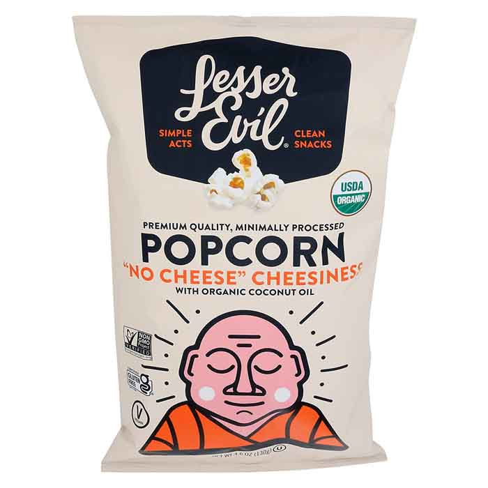 Lesser Evil - Lesser Evil Organic No Cheese Cheesiness Popcorn, 4.6oz