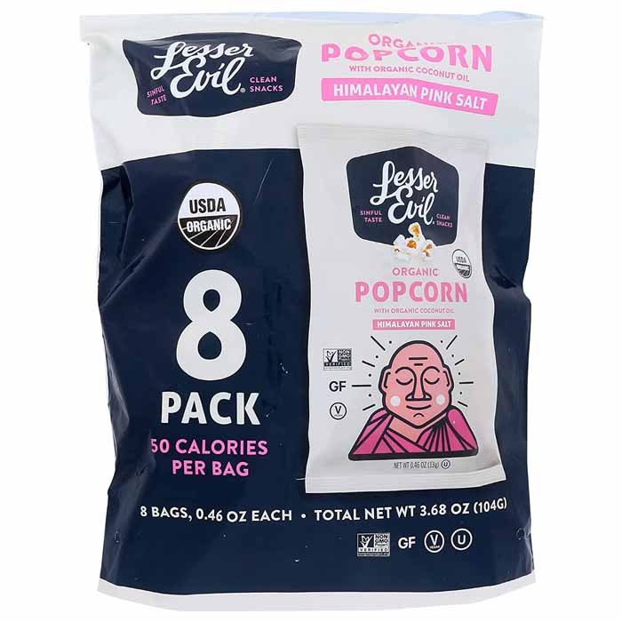 Lesser Evil - Popcorn With Himalayan Salt, 8-Pack