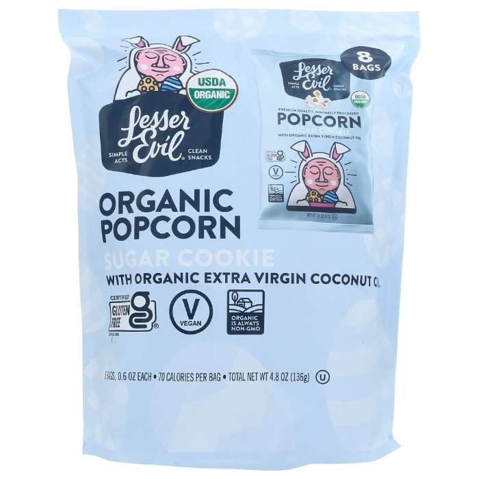 Lesser Evil - Sugar Cookie Popcorn, 8-Pack - front