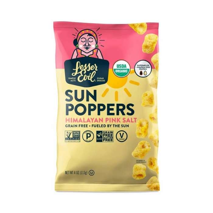 Lesser Evil - Sun Poppers - Himalayn Pink Salt - front