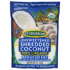 Let's Do Organics - Coconut Shreds Reduced Fat, 8.8oz