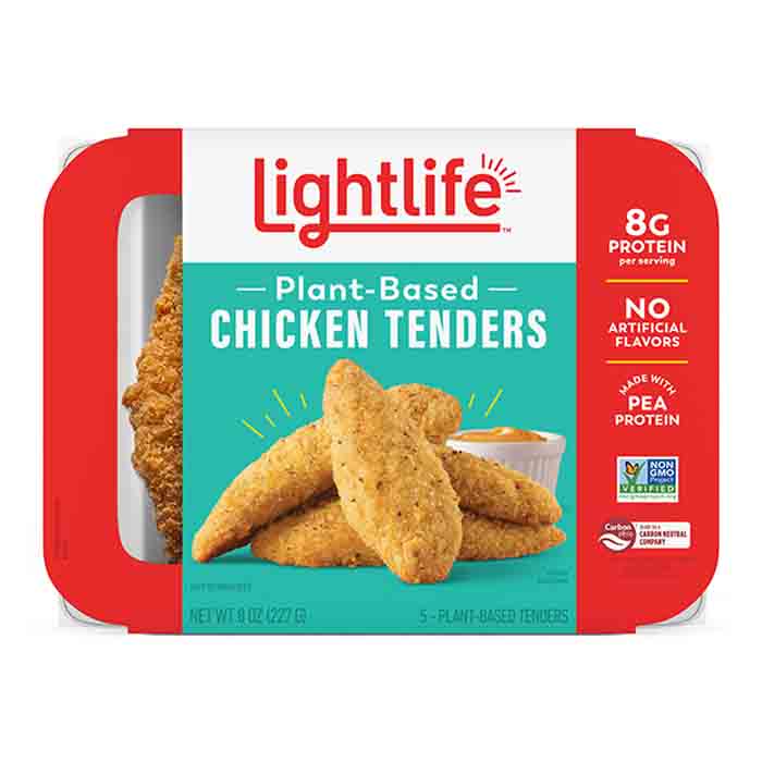 Lightlife - Chicken Tenders - Plant-Based (Pack-8), 8oz