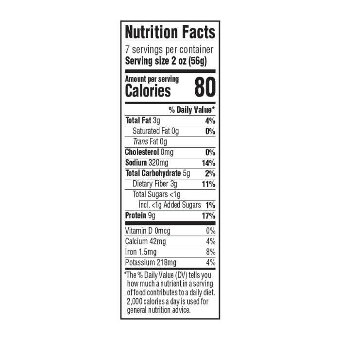 Lightlife - Gimme Lean Plant-Based Ground Sausage, 14oz - Nutrition Facts