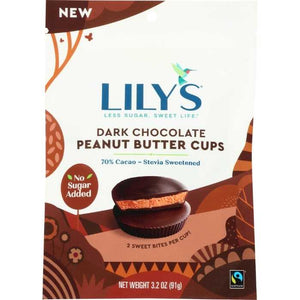 Lily's - Dark Chocolate Peanut Butter Cups, 3.2oz